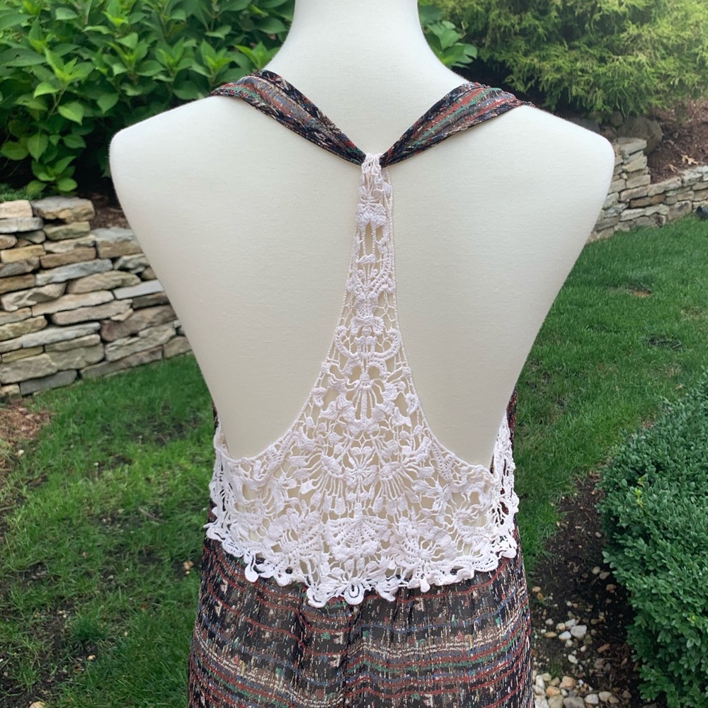 🎁Openwork Back Lace Detailing, Racerback Tank Top - Picture 6 of 8